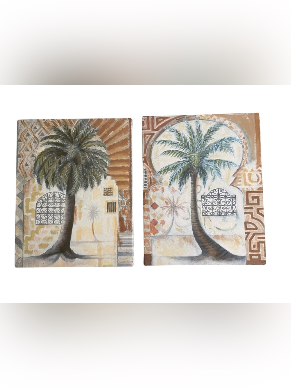 Coastal Palm Pair Wall Art